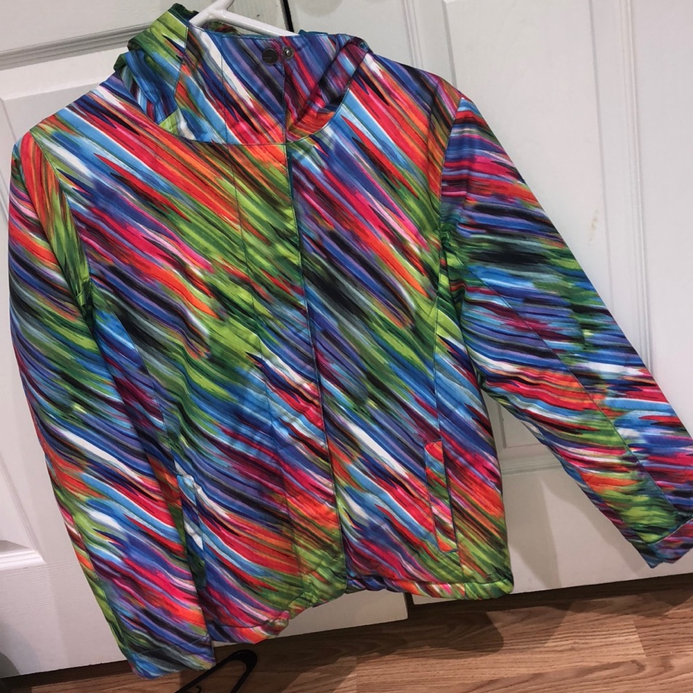 Colorful ski jacket